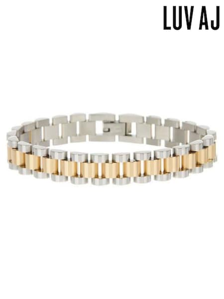 Luv Aj Gold Two-Toned Timepiece Bracelet (AY7267) | €156