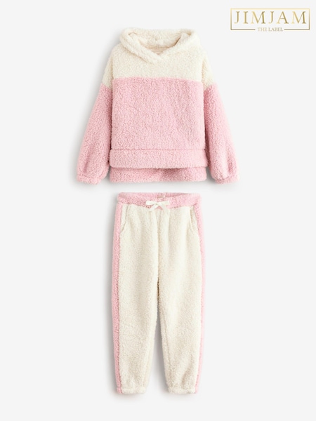 Jim Jam the Label Cream Contrast Twosie Fleece (AY7361) | 136 LEI