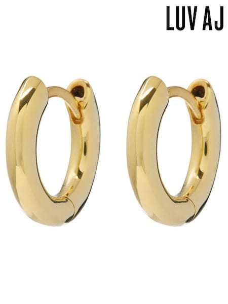 Luv Aj Gold Tone Amalfi Huggies Earrings (AY7412) | €83