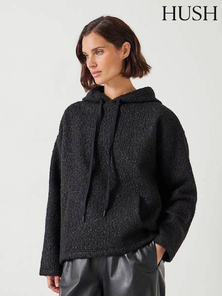 Hush Black Oversized Brody Borg Hoodie (AY7426) | 210 QAR