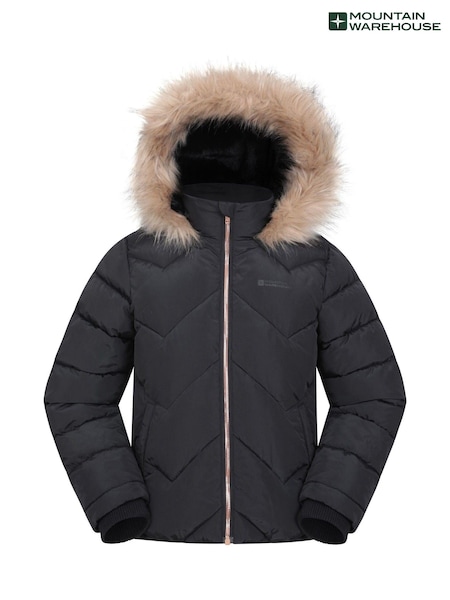 Mountain Warehouse Black Kids Galaxy Short Water Resistant Jacket (AY7460) | AED168