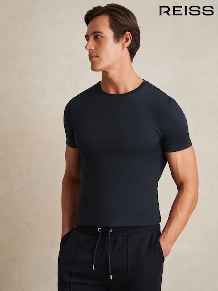 Reiss Navy Brad Cotton Sports-Fit T-Shirt (AY7475) | € 75