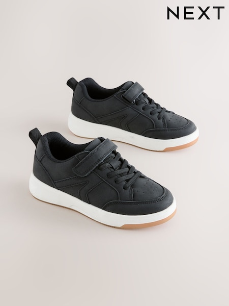 Black Touch Fastening Elastic Lace Trainers (AY7512) | €33 - €39