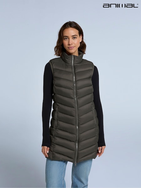 Animal Womens Frankie Padded Longline Gilet (AY7570) | €52