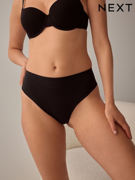 Black High Rise High Leg No VPL Tummy Control Shaping Knickers (AY7599) | €22.50