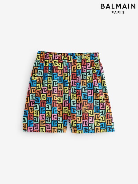 لون طبيعي - Balmain Logo Swim Shorts (AY7646) | ‏932 د.إ.‏