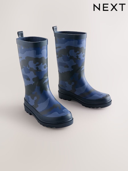 Blue Camo Rubber Wellies (AY7659) | €25 - €29