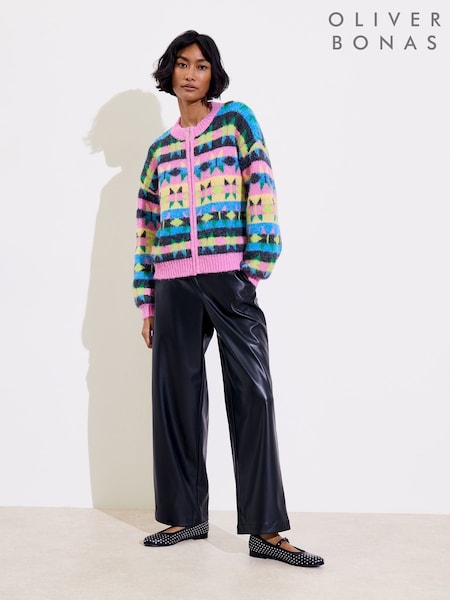 Oliver Bonas Geometric Star Bomber Cardigan (AY7704) | € 69