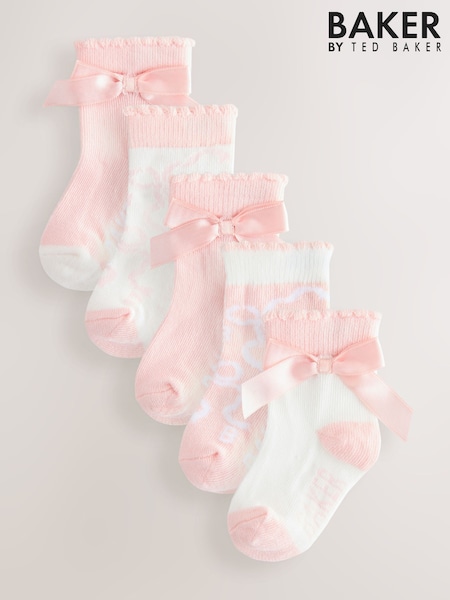 Baker by Ted Baker Girls Socks 5 Pack (AY7863) | €13 - €15