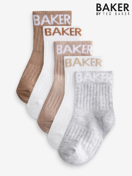 Neutro - Baker by Ted Baker Baby Socks 5 Pack (AY7868) | 11 € - 13 €