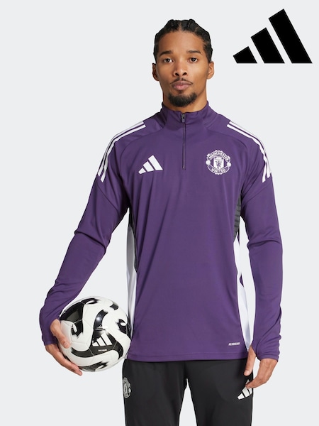 adidas Plum Purple Manchester United Tiro 25 Competition Training Top (AY7975) | R$ 640