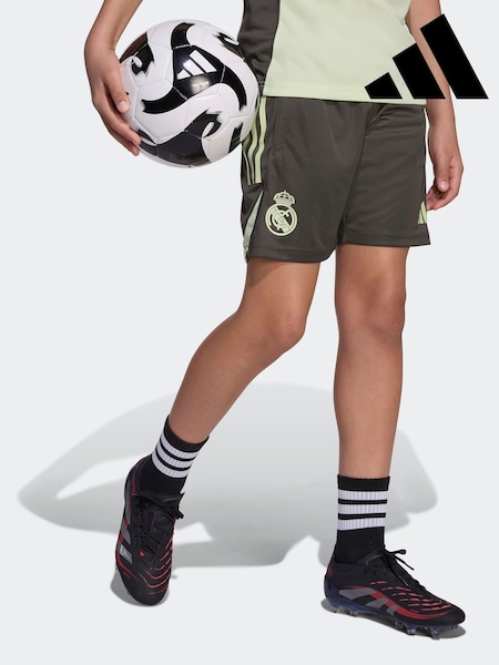 adidas Grey Kids Real Madrid Tiro 25 Competition Training Shorts (AY7994) | R$ 295