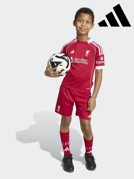 adidas Bright Red Mini Kids Liverpool FC 25/26 Home Kit (AY7997) | AED291