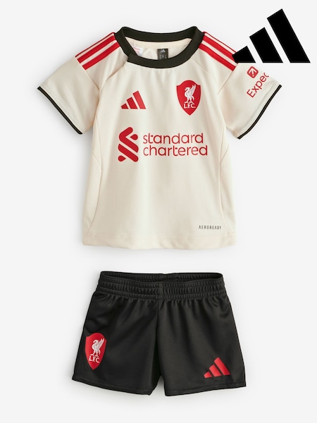 adidas White/Black Baby Kids Liverpool FC 25/26 Away Kit (AY8002) | €53