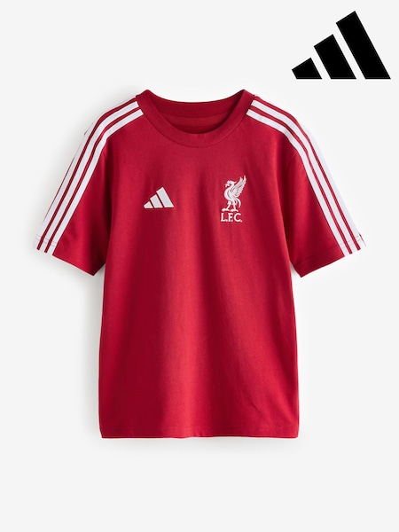 adidas Bright Red Kids Liverpool FC T-Shirt (AY8011) | 99 QAR