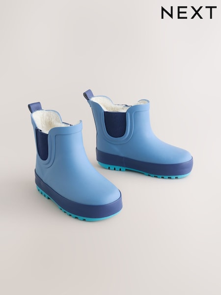 Blue Warm Lined Ankle Wellies (AY8024) | €18.50 - €22.50
