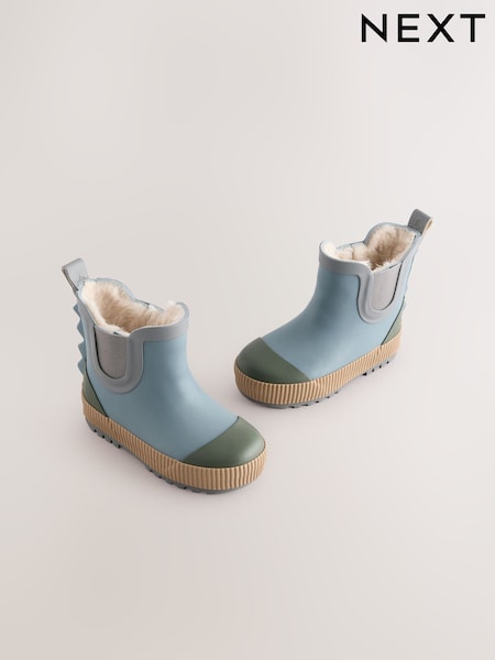Blue Neutral Colourblock Warm Lined Ankle Wellies (AY8035) | AZN 37 - AZN 45
