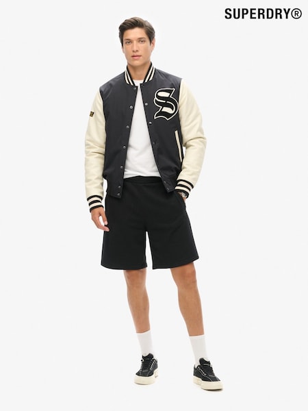 Superdry Black Essential Logo Jersey Shorts (AY8053) | €61