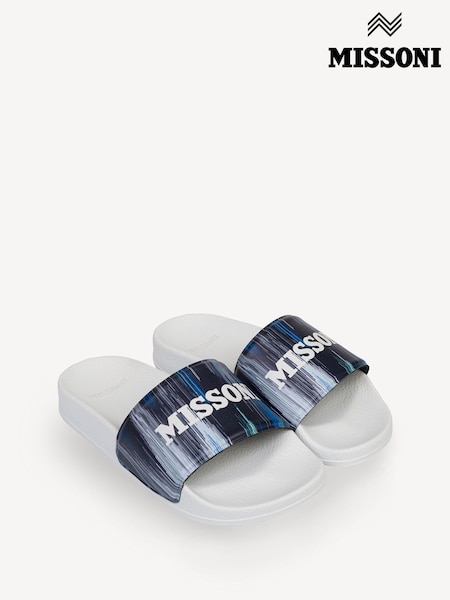 Missoni Blue Logo Sliders (AY8079) | ‏611 د.إ.‏