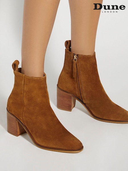 Dune London Brown Palar Ankle Boots (AY8092) | €82