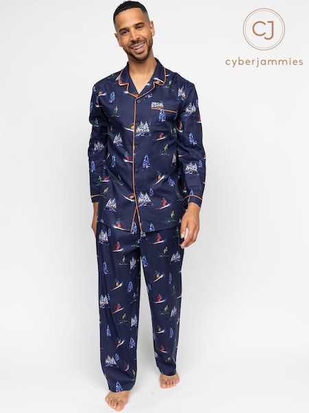 Cyberjammies Blue Man Alpes Ski Print Pyjama Set (AY8111) | AED303