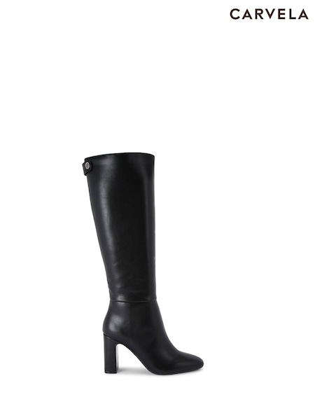 Negru crom - Carvela Jackpot genunchi Ghete și cizme (AY8133) | 1,259 LEI