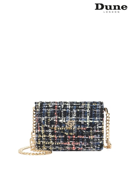 Dune London Blue Kisses Bouclé Coin Purse With Chain (AY8136) | AZN 88