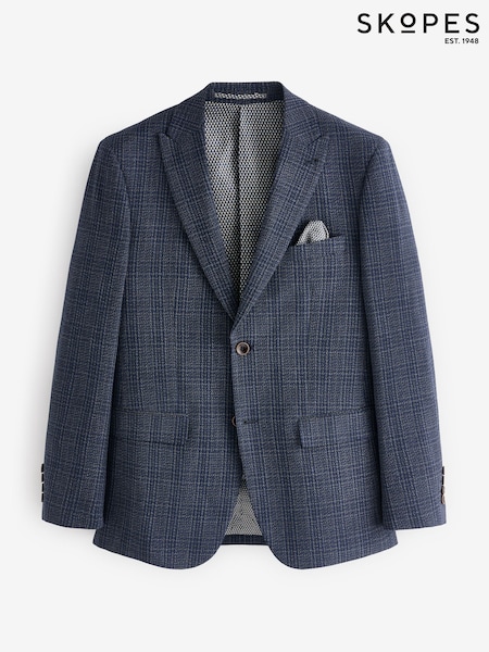 Skopes Blue Tailored Fit Jeremiah Checked Jacket (AY8166) | €170