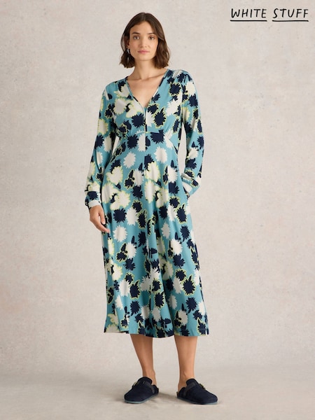 White Stuff Blue Megan Jersey Dress (AY8184) | €37