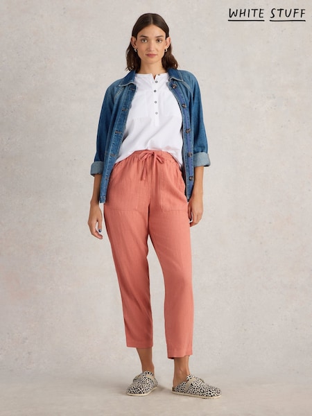 White Stuff Red Elle Linen Blend Trousers (AY8199) | €92