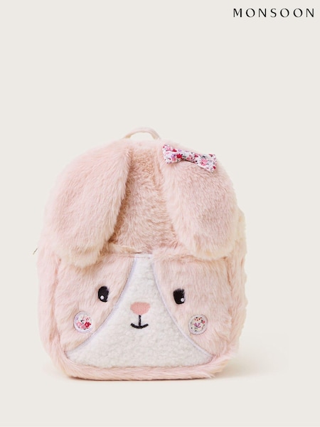 Monsoon Pink Betsy Faux Fur Bunny Backpack (AY8231) | €28