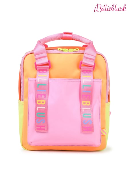 Billieblush Pink Logo Colour Block Backpack (AY8271) | 410 LEI