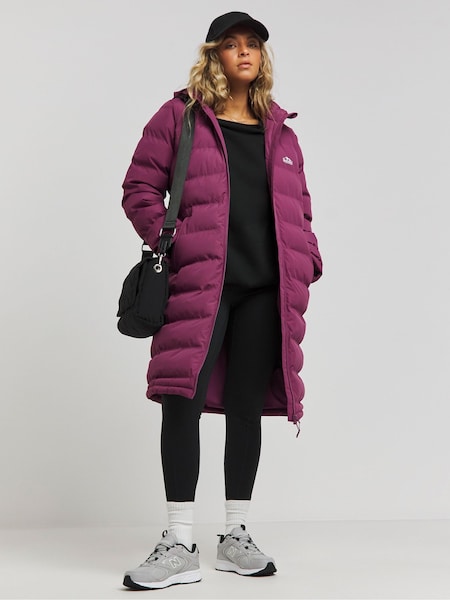 Snowdonia Pink Showerproof Long Padded Jacket (AY8342) | €184