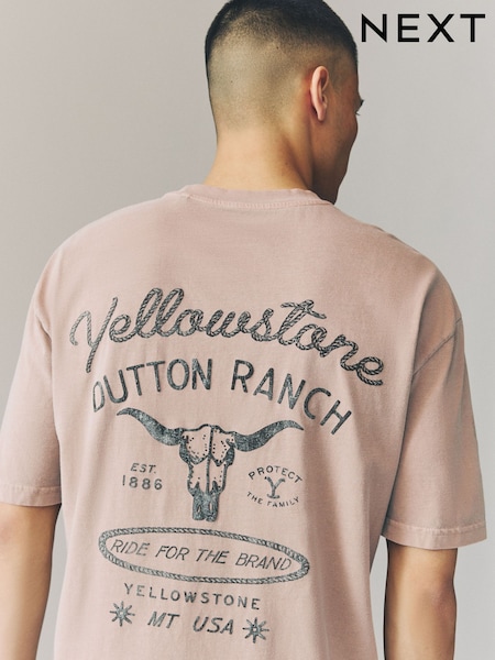 Piedra neutro - Yellowstone Graphic 100% Cotton T-Shirt (AY8401) | 29 €