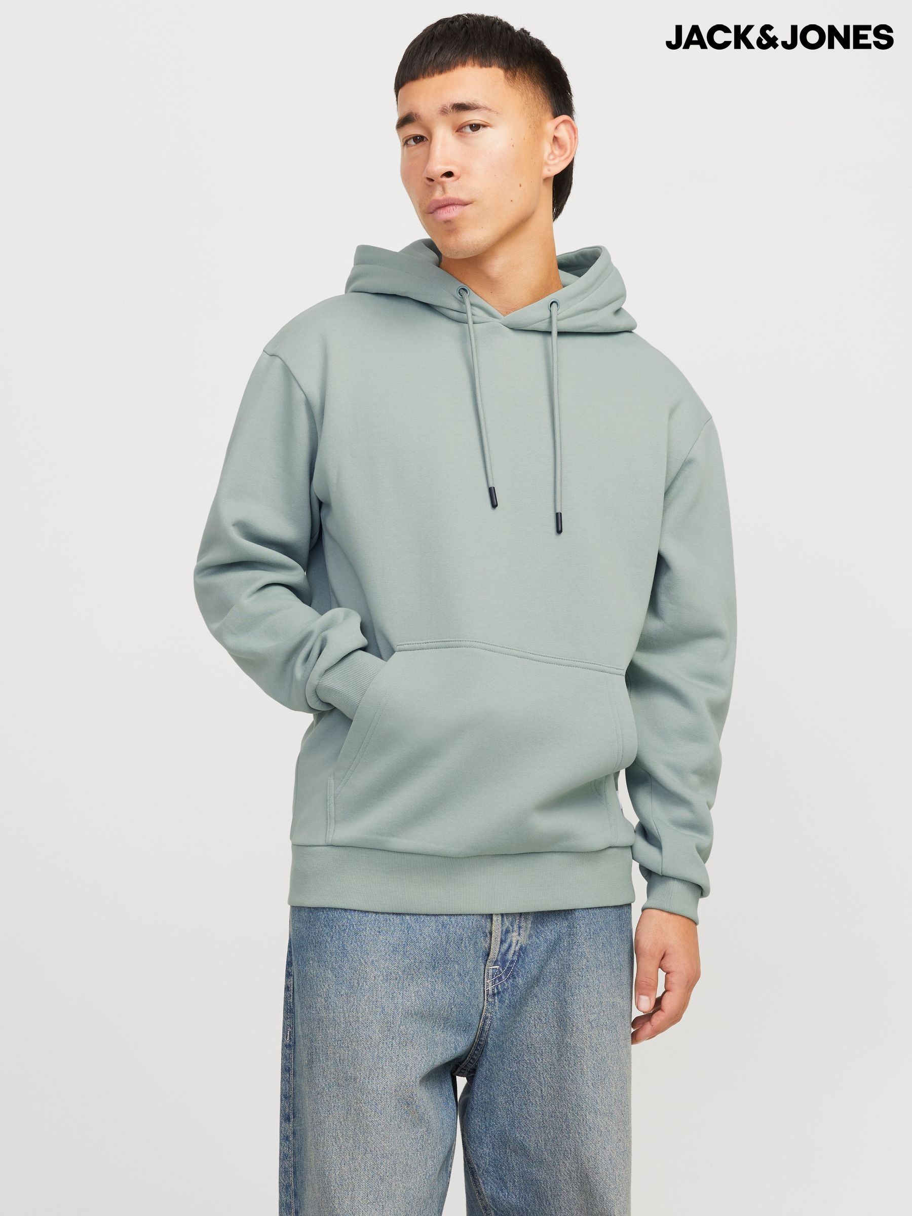 Men s Hoodies Jack Jones Green Cuffed Brandedfashion Next Oman