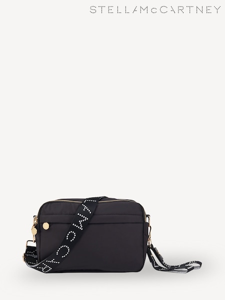 Stella McCartney Kids Crossbody Logo Strap Black Handbag (AY8484) | 328 €