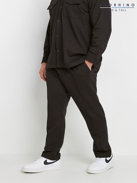 BadRhino Big & Tall Black Textured Jersey Joggers (AY8508) | €45
