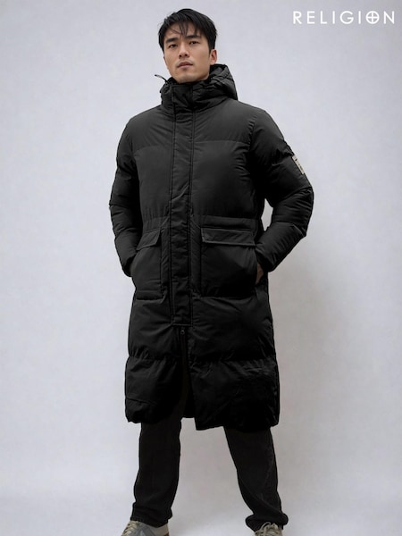 Religion Black Voyager Parka (AY8512) | €177
