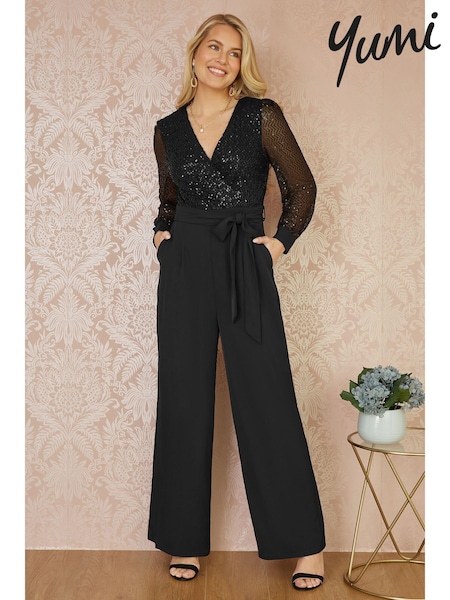 Yumi Sequin Jumpsuit With Long Sleeves (AY8532) | 113 €