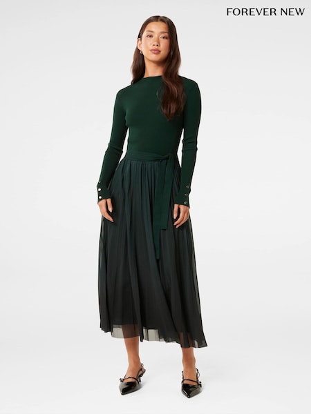 Forever New Kaylie Pleated Hem Dress (AY8539) | 558 LEI