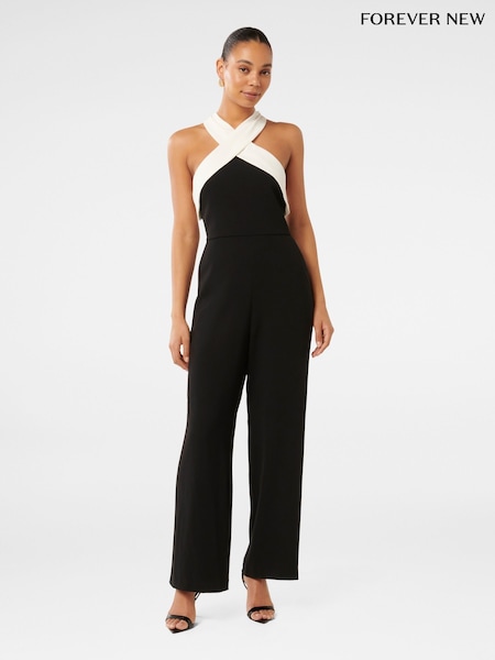 Forever New Andie Contrast Halter Neck Jumpsuit (AY8548) | 156 €