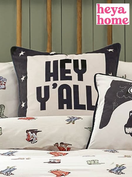 heya home Multicolour Hey Y'all Cushion (AY8759) | €27