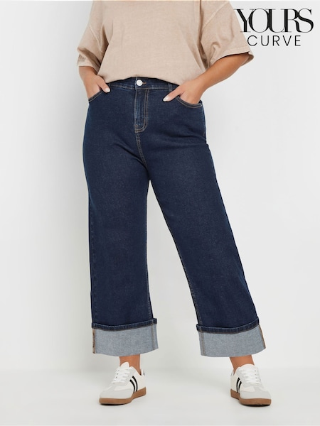 Yours Curve Turn Up Hem Denim Cropped Jeans (AY8764) | 44 €