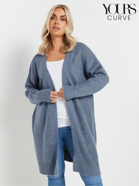 Yours Curve Blue Soft Handle Midi Cardigan (AY8788) | €43