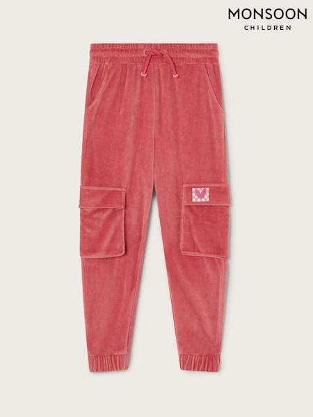 Monsoon Pink Velour Cargo Trousers (AY8823) | 83 QAR - 97 QAR