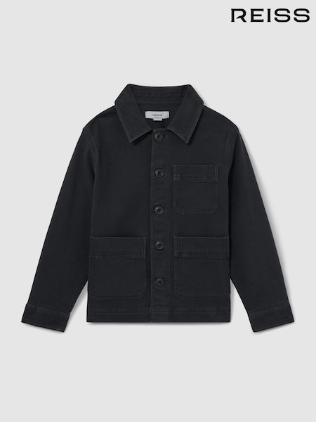 Marineblau - Reiss Mcduffy Cotton Blend Work Jacket (AY8837) | 87 €