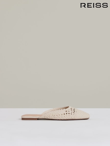 Off White - Reiss Marta Woven Slip-On Mules (AY8865) | 242 €