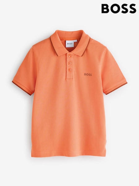 BOSS Logo Short Sleeve Pique 100% Cotton Polo Shirt (AY8867) | 439 LEI