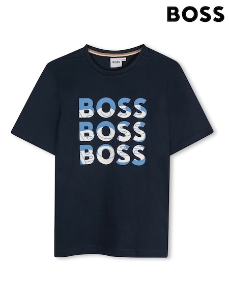BOSS Triple Logo Short Sleeve T-Shirt (AY8893) | ‏320 د.إ.‏