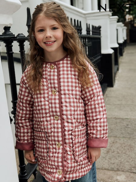 Check Shower Resistant Quilted Jacket (3-16yrs) (AY8942) | €42 - €55